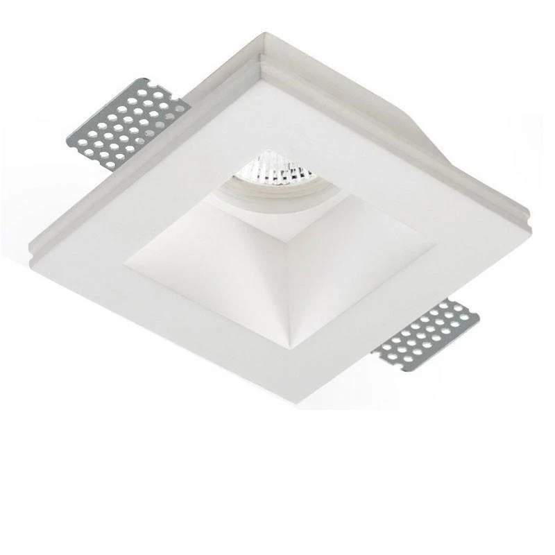 Faretto incasso filomuro scomparsa in gesso e marmo per cartongesso attacco GU10 - Immagine 1 di 1