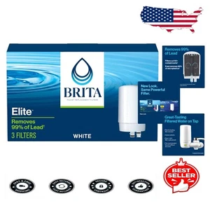 3-Pack Faucet Mount Water Filter - Removes 99% Lead & Easy Change Indicator - Picture 1 of 12