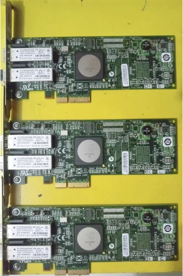EMULEX DELL 4GB DUAL PORTS FIBER CHANNEL PCI-E HBA - Image 1 of 4