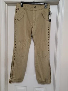 NWT Rocawear Khaki Pants Woman's size 11/12 zipper ankle - Picture 1 of 8