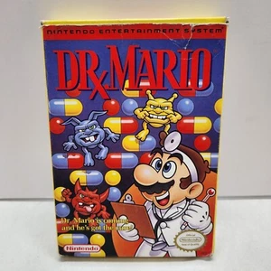 Dr. Mario (Nintendo, NES 1990) Game in Box, - Styrofoam - No Manual - Picture 1 of 12