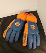 NFL Football Chicago Bears Vintage Size Large Winter Snow Ski Puffy Gloves 