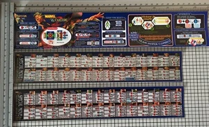 Marvel Vs Capcom 2 Arcade Moves List/Instruction Sheet Stickers - Picture 1 of 7