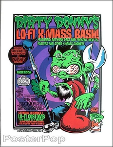 Dirty Donny Art Lo Fi Customs Silkscreen Poster 2005 Pinstripe Ed Roth Monster - Picture 1 of 1