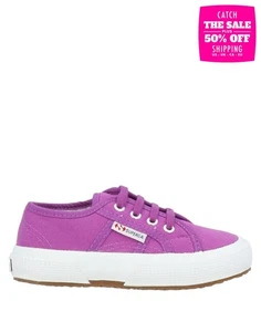 SUPERGA Kids Canvas Sneakers EU26 UK8.5 US9.5 Logo Purple Flat - Foto 1 di 4