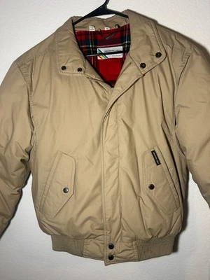 Abrigo chaqueta forro a cuadros talla 38 Members Only para hombre vintage hecho en Corea Foto 1 de 4