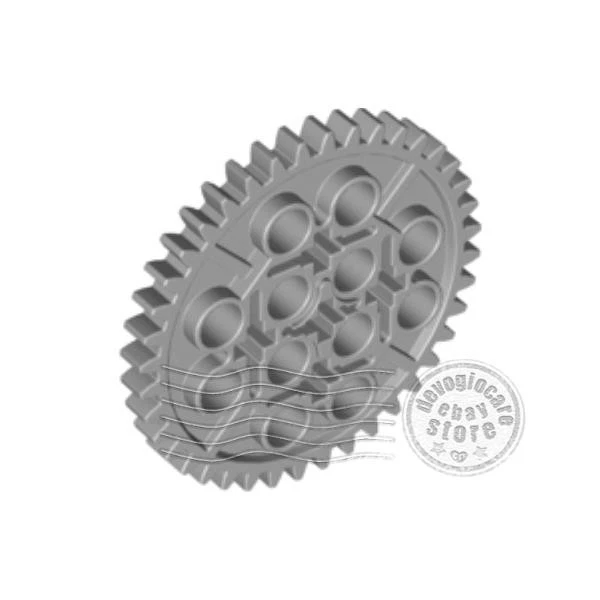 1x LEGO 3649 Technic Gear 40 Tooth Light Bluish Gray | 4285634 - Image 1 of 1