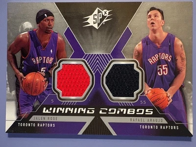 2005-06 Jalen Rose/Rafael Araujo UD SPx Winning Combos Dual Jerseys - Image 1 of 2