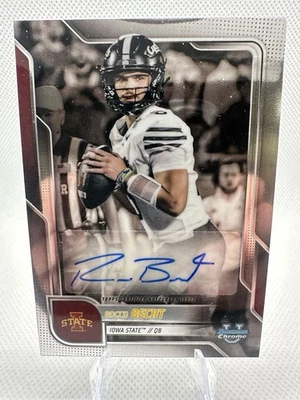2025 Bowman Chrome U Rocco Becht Prospect Auto #BCA-RB Iowa State Cyclones - Image 1 of 2