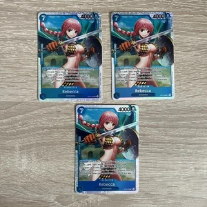 ONE PIECE TCG | 3x REBECCA OP10-058 SR | OP-10 ROYAL BLOOD | DRESSROSA - Picture 1 of 2
