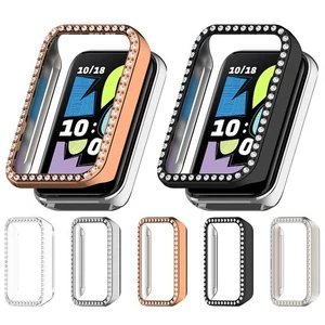 Single Row Diamond Hollow Protective Case Accessories per Honor Band 10 - Foto 1 di 15