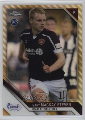 2021 Chrome SPFL Scottish Premier League Gold Refractor /75 Gary Mackay-Steven - Image 1 of 2
