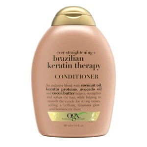 OGX Ever Straightening + Brazilian Keratin Therapy Hair-Smoothing Conditioner - Picture 1 of 6