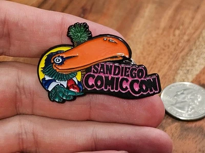 B1 San Diego Comic Con 50th Anniversary Toucan Mascot Enamel Lapel Pin - Image 1 of 2