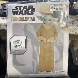 Disney Star Wars Mandalorian GROGU Child (Small 4-6) 3 Pcs Halloween Costume-NEW - Picture 1 of 2