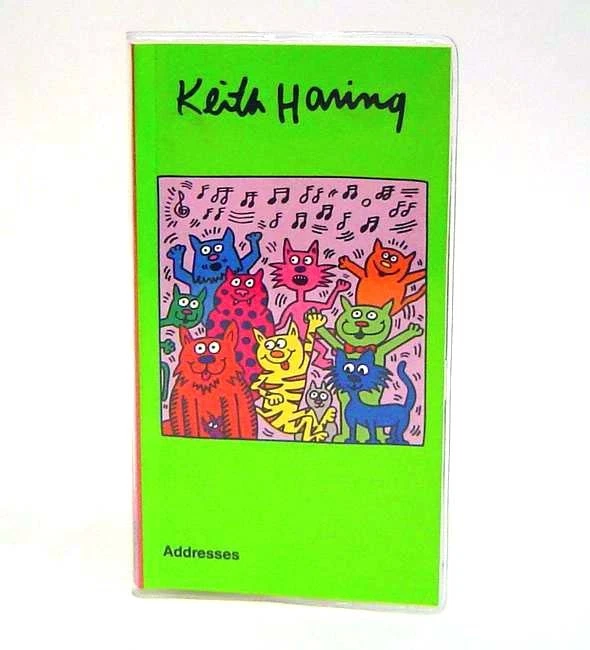 Vintage Artist Keith Haring Cats Pocket  Address Book Made in 2003 - Image 1 of 1