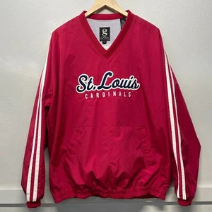MLB St. Louis Cardinals VTG Gear for Sports Pullover Jacket Long Sleeve Men's L - Picture 1 of 6