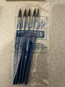 Major Brushes Imitation Squirrel Brushes Size 12 Pack of 5 FREE POSTAGE - Picture 1 of 1