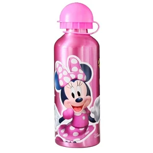 Disney Minnie Mouse Aluminium Bottle Water Drinks Children School Pink - Picture 1 of 3