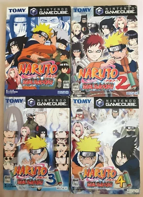 NARUTO GEKITO NINJA TAISEN CLASH OF NINJA 1 2 3 4 Nintendo GameCube NTSC-J JAPAN - Image 1 of 4