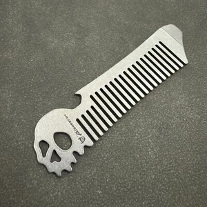 RIHE Design TC4 TITANIUM PRY Bar TOOL Ghost EDC bottle opener Comb - Picture 1 of 7