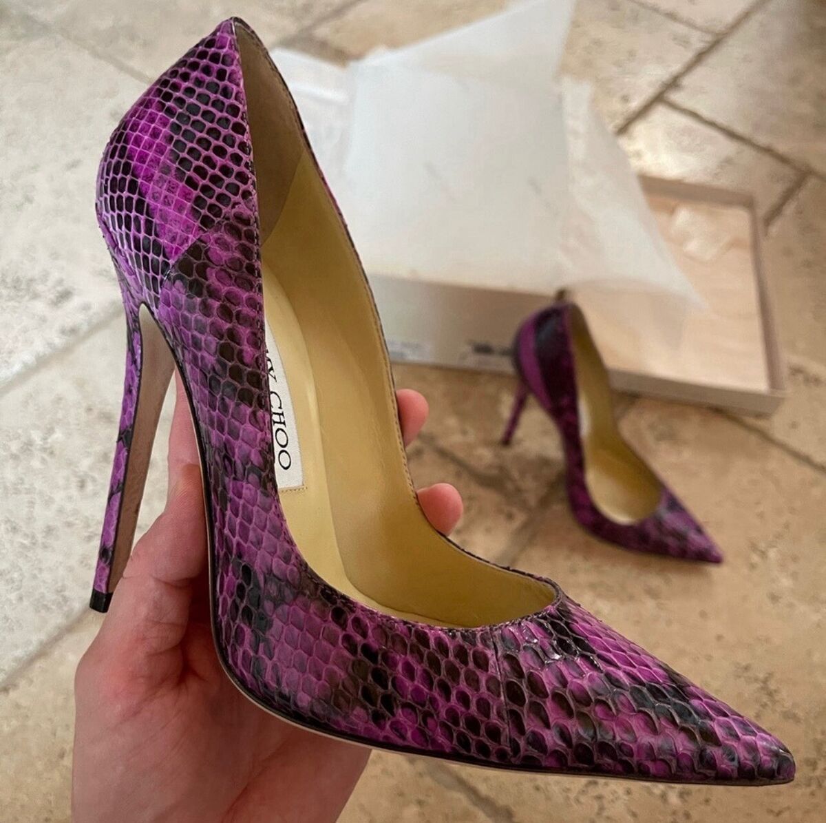 Jimmy Choo Anouk Stiletto Leather Upper Heels for Women for Jimmy Choo Anouk Stiletto Leather Upper Heels for Women for