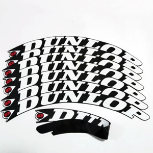 Adesivo lettering pneumatici DUNLOP 1,38" per lettere separate 15"-24" 8 set bianco - Foto 1 di 4