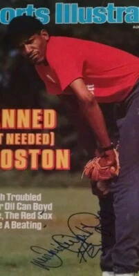 Red Sox, Expos Dennis Oil Can Boyd hand signed IP 8/4/86 Sports Illustrated  - Image 1 of 2