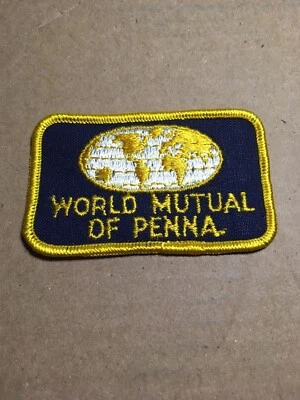 Vintage World Mutual Insurance Penna Pennsylvania Sew On Patch Health Life - Image 1 of 4