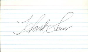 Hank Sauer Autograph 3 X 5 Card - GBC Authentic Serial #GBC1161 - Picture 1 of 1