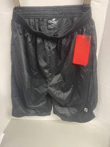 A023 Cougar mesh shorts, Black Size large. New With Tags - Picture 1 of 4