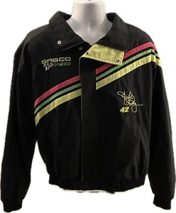Vintage 90er Jahre Kyle Petty Racing Pit Crew Jacke weich gelb Sabco 42 Gr. XL - Bild 1 von 3