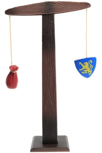 Medieval Tournament Practice Lion Crest QUINTAIN PAVO Jousting Pole BBI Blue Box - Picture 1 of 2