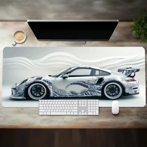 Sportwagen XXL Gaming-Mauspad/rutschfest & stylisch fürs Büro & Zocker/90*40 cm - Bild 1 von 5