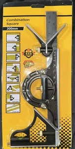 12"Combination Square Ruler Protractor Level Measuring Angle Ruler Set - Picture 1 of 2