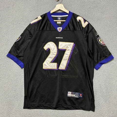 Baltimore Ravens #27 Ray Rice Reebok Jersey Men's 52 Stitched NFL Cover