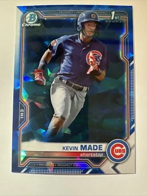 2021 Bowman Chrome Sapphire Prospects #BCP153 Kevin Made Cubs - Image 1 of 2