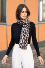 Womens Winter Soft Leopard Print Scarf With Gilding Travel Party Scarf