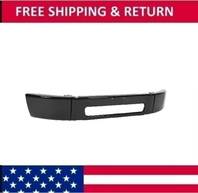 For Freightliner M2 106 112 Bussiness Class 03-21 Steel Front Bumper Cover Black - Image 1 of 4