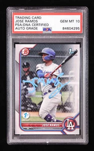 Jose Ramos Signed 2022 Bowman 1st Edition #BPPF129 RC (PSA | Auto 10) Rookie Car - Picture 1 of 2