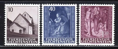 1964 Liechtenstein SC# 391-393 - Masescha Chapel - M-H - Image 1 of 2
