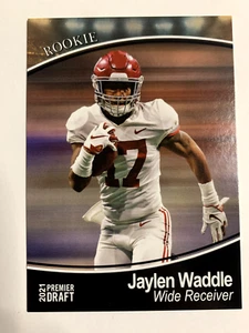 2021 Sage Premier Draft - #125 Jaylen Waddle (RC) Alabama Crimson Tide - Picture 1 of 6
