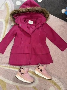 Girls Sebby Coat 5T And Shoes 8c - Picture 1 of 9