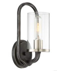 Nuvo 60-6121 Sherwood 1 Light Sconce with Clear Glass