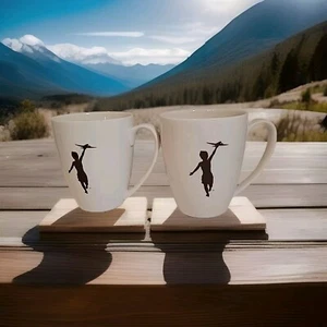 Storyville Coffee Company "Boy Running With Toy Airplane" Mug 12oz - Picture 1 of 5