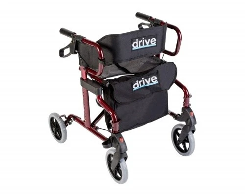Drive Diamond Deluxe Medical Rollator - Rot-Metallic