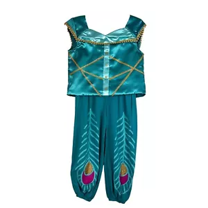 Disney Princess Jasmine Costume Aladdin Toddler Size 3T Green Top Pants - Picture 1 of 13
