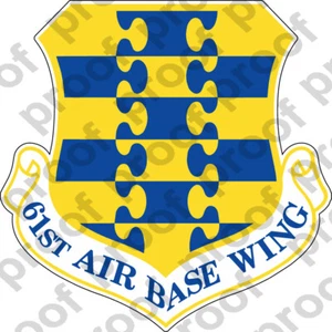 STICKER USAF  61ST AIR BASE WING - Picture 1 of 1