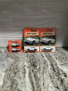 Matchbox Lot of 4x Tesla Model X White PowerGrabs  New 2023 Case Hot Wheels - Picture 1 of 3