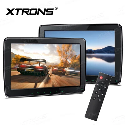 2PCS 11.6" IPS Screen Car Headrest Multimedia Player HDMI input 1080P USB FM AV - Image 1 of 4